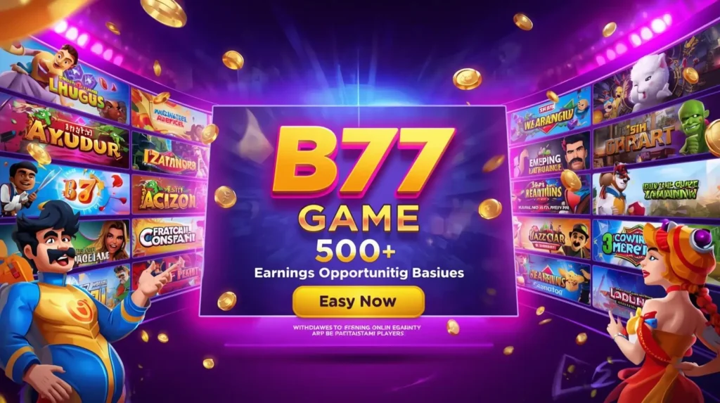 Mobile gaming app showing earning games and payment options