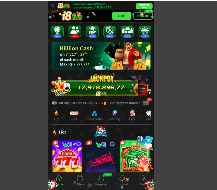 mobile gaming app features like slots, aviator and demo mode