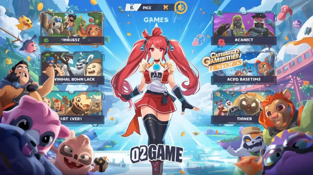 Smartphone showing colorful game interface