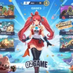 Smartphone showing colorful game interface