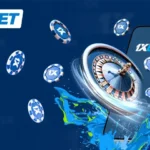 1xBet online sports betting and casino platform interface with live odds and gaming options