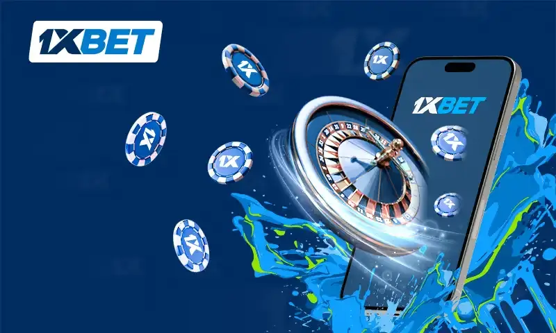 1xBet online sports betting and casino platform interface with live odds and gaming options