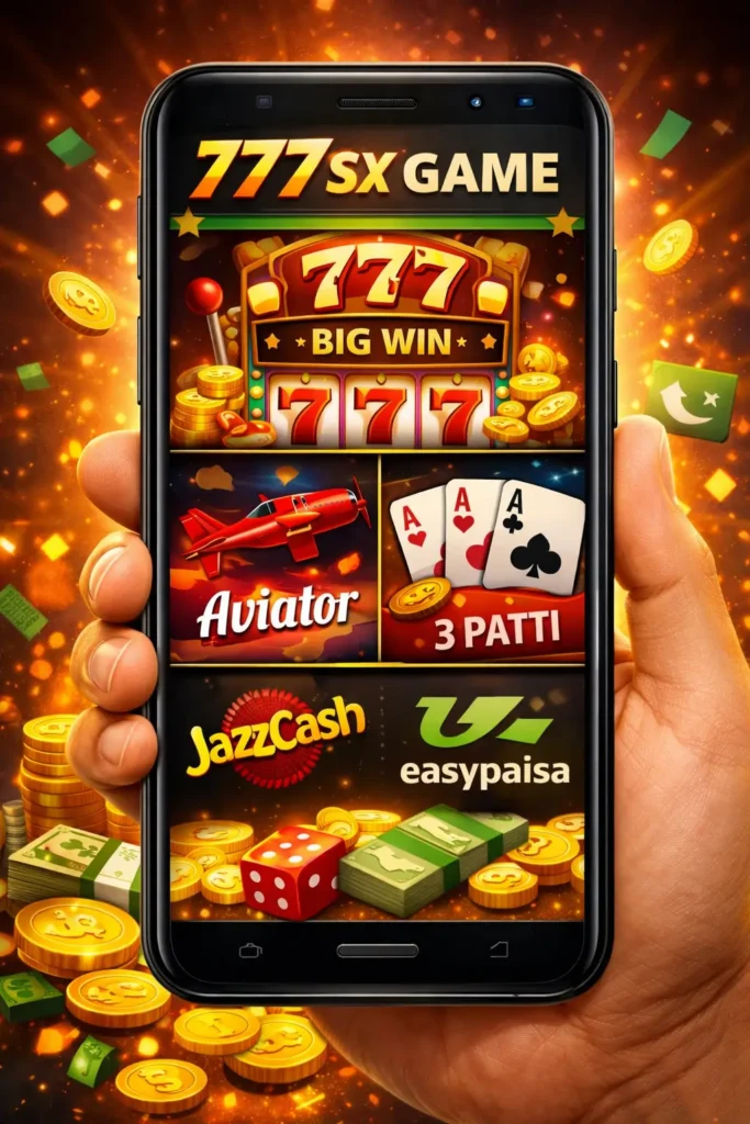Mobile casino app with slots, card games and bonus features