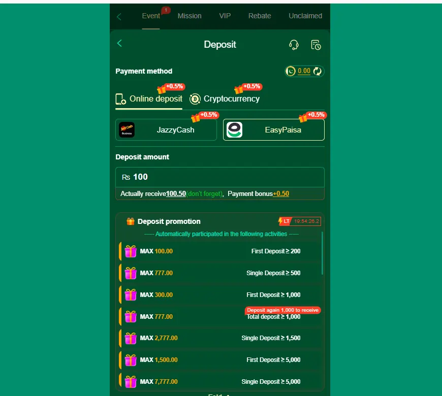 JazzCash EasyPaisa gaming withdrawal