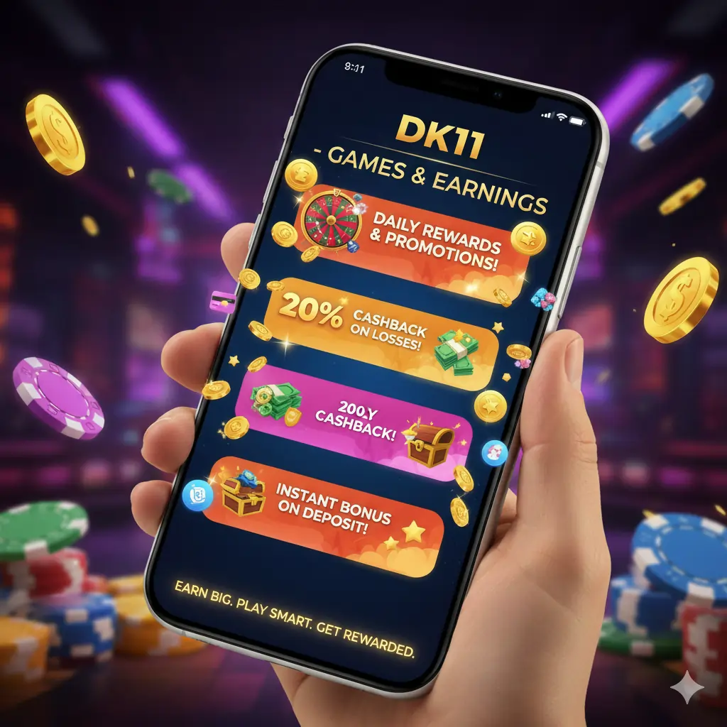 Daily bonus rewards and cash prizes in gaming app