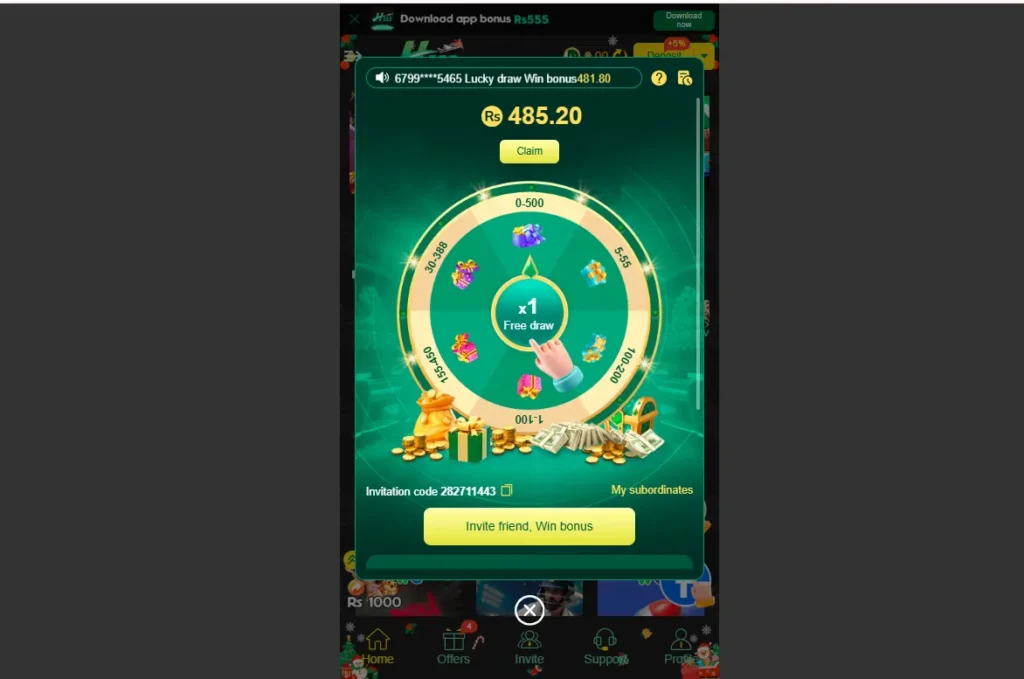 daily rewards and bonus system in earning app