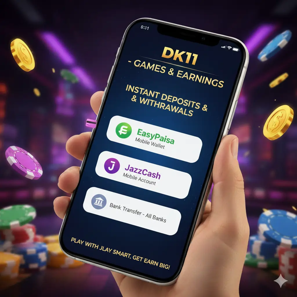 Pakistani players using mobile gaming app with local payments