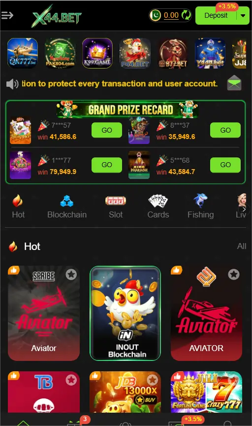 X44 Game earning app with casino games and instant cash withdrawal
