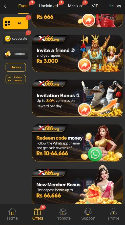 Daily casino bonuses and rewards on mobile gaming app