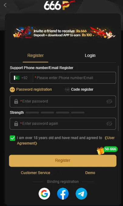 gaming app download and login steps