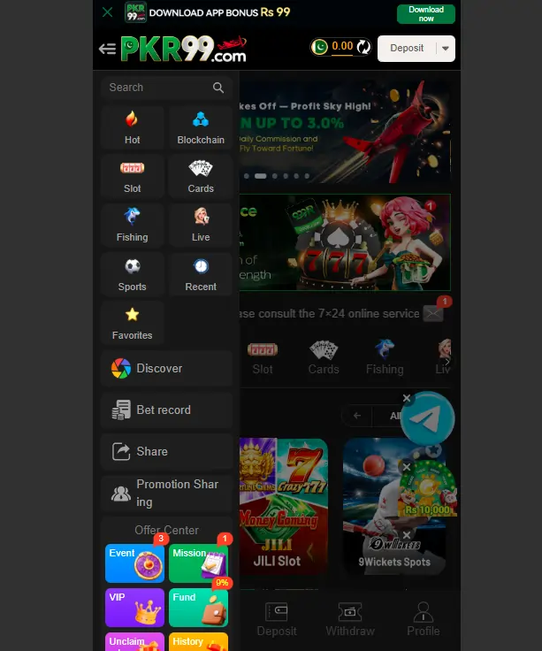 PKR99 Game download steps