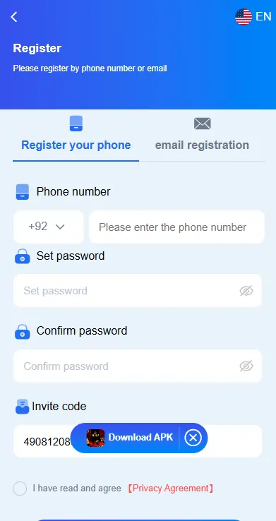earning game app login