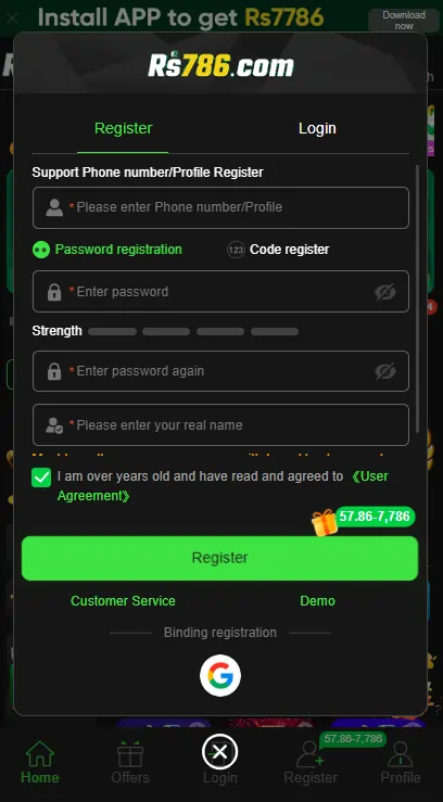 RS786 Game install guide