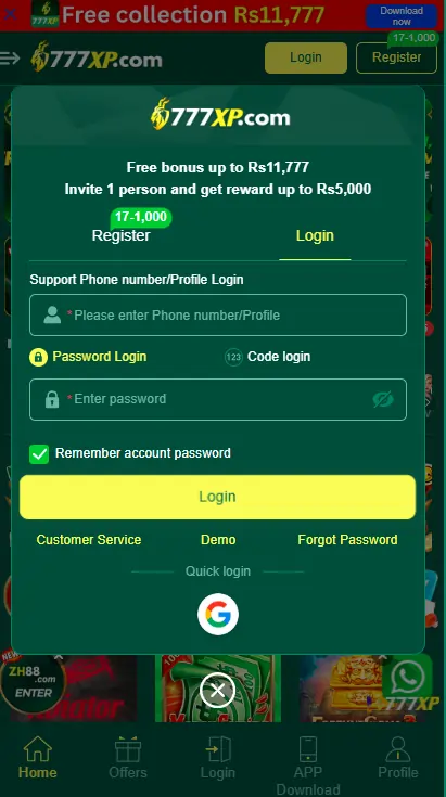 Install 777XP APK steps