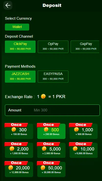 799Pak Game instant withdrawal system