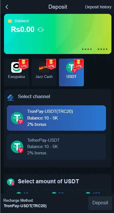 92 Jeeto Game withdrawal system