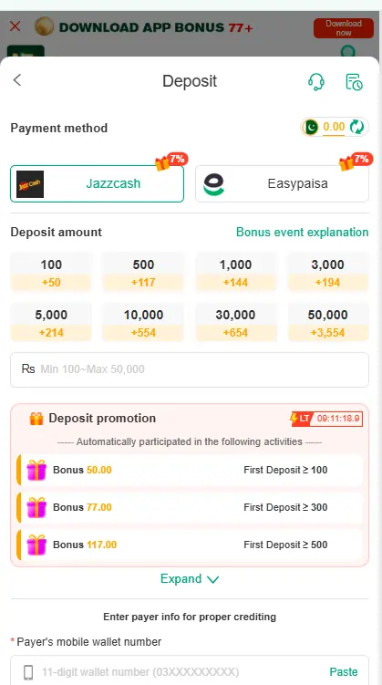 A777 Game instant withdrawal system