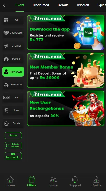 JJWin Game Payment Methods