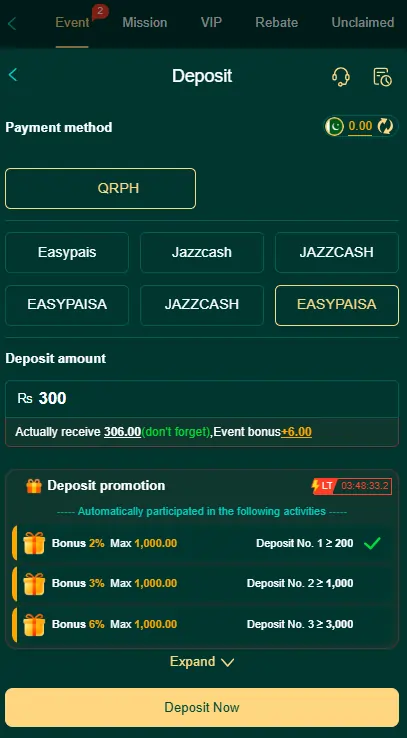 K6club Game withdrawal system