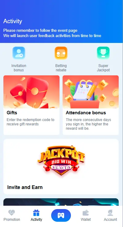 daily bonus earning game