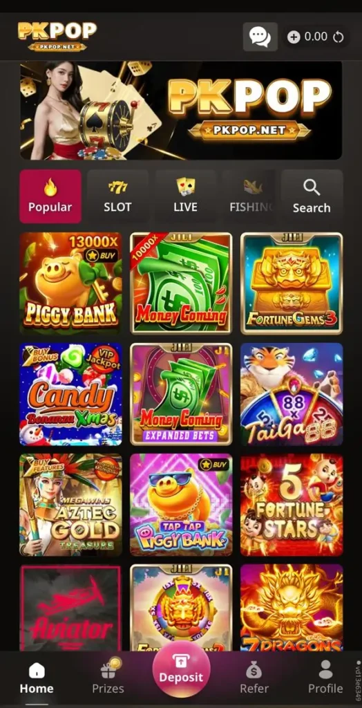 PKPOP Game online real money earning app in Pakistan