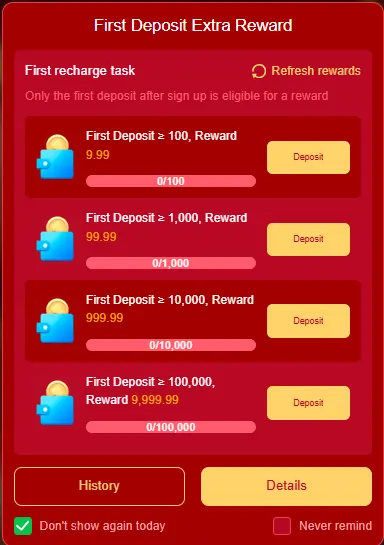 Daily rewards and bonus offers