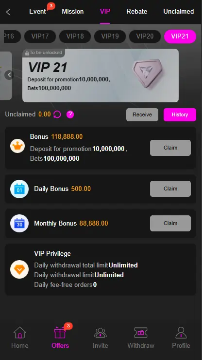 reload bonus cashback offer